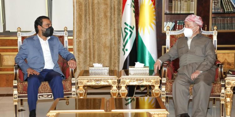 الحلبوسي وبارزاني يؤكدان على أهمية الإسراع بتشكيل الحكومة الجديدة