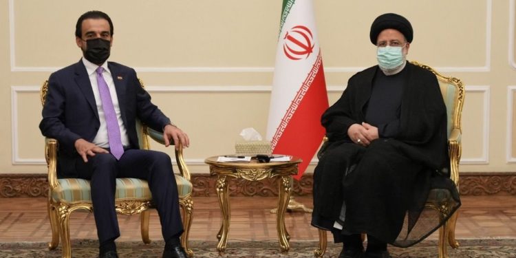 الحلبوسي يلتقي بالرئيس الإيراني إبراهيم رئيسي