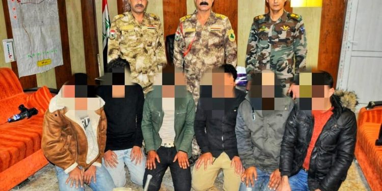 قيادة حرس حدود المنطقة السادسة تحكم قبضتها على 6 متسللين بحوزتهم (178) الف حبة مخدرة