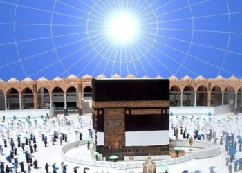بالفيديو شاهد تعامد الشمس على الكعبة المشرفة