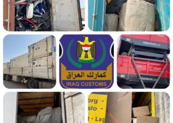 ضبط (9 شاحنات) مخالفة للضوابط في جمرك المنطقة الوسطى
