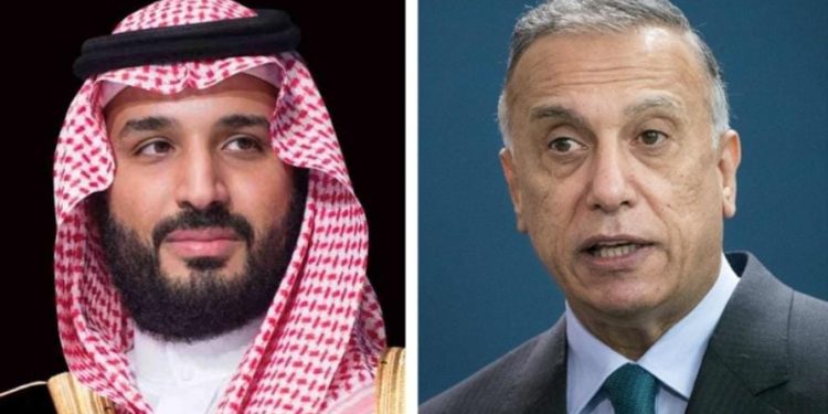 الكاظمي يتبادل التهاني مع ولي العهد السعودي بمناسبة عيد الفطر المبارك