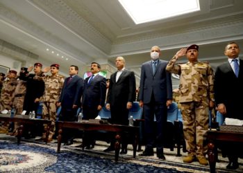 الكاظمي يحضر المؤتمر الأمني الموسع للقيادات الأمنية المنعقد في مقر قيادة العمليات المشتركة