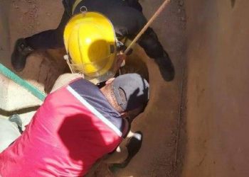 الدفاع المدني ينقذ رجلاً خمسينياً من حفـــرة بصلاح الدين