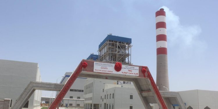 محطة كهرباء سامراء تعود إلى الخدمة