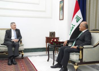 برهم صالح  يستقبل السفير الأميـركي بمناسبة انتهاء مهامه