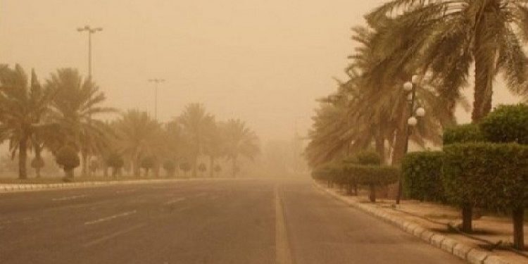 استمـــــرار تصاعد الغبار حتى الاثنين المقبل