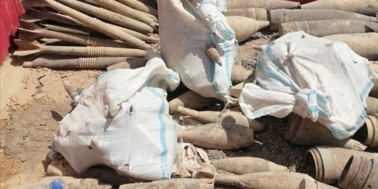  ​العثورعلى “كدس كبير للمقذوفات والعبوات الناسفة” في سامراء