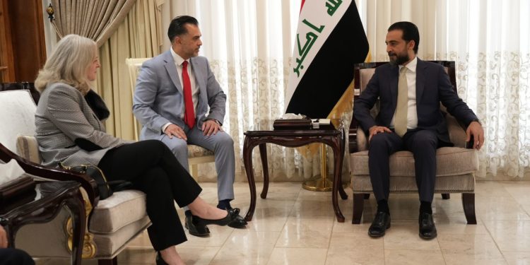 الحلبوسي يبحث مع السفيرة الأمريكية الجديدة “دعم القوات العراقية “