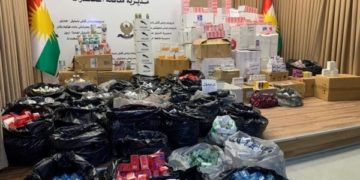 اعتقال قرابة (ألف شخص) في اربيـــل بتهمة التعاطي والاتجار بالمخدرات واتلاف آلاف الحبوب