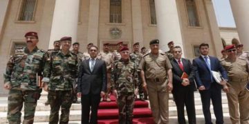 بالتفاصيل والصور استقبال قيادة العمليات المشتركة  وفد من قيادة قوات البيشمرگة