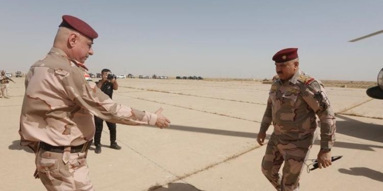 ‏وفد أمني برئاسة عبد الامير الشمري يصل قاطع عمليات طوز خورماتو + صور