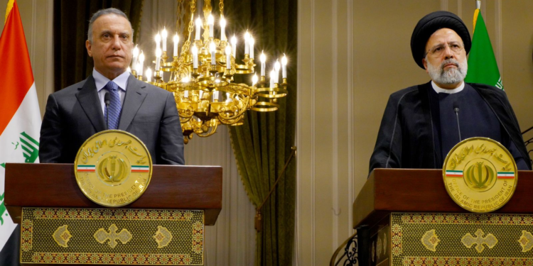 أهم ما تحدث به الكاظمي خلال المؤتمر الصحفي المشترك مع الرئيس الإيراني