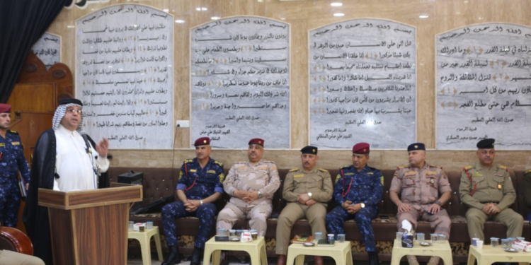 قائد عمليات بغداد يتفقد قاطع مسؤولية اللواء السادس شرطة اتحادية ويحضر مؤتمراً عشائرياً + صور