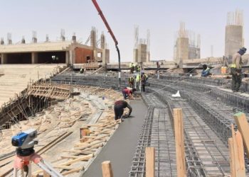 بالصور نسبة الإنجاز الكلية في ملعب الأنبار الأولمبي