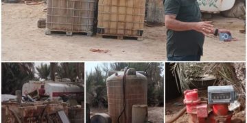 حباط ’عملية تهريب كبرى لــ (400 لتر من الكاز والبنزين) في 9 محافظات +صور