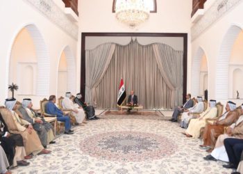 برهم صالح .. يسقبل وفداً يضم عدداً من شيوخ عشائر النجف + صور￼