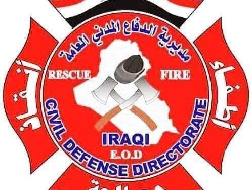 الدفاع المدني تسجل إصابتين بين رجال الإطفاء خلال إخماد حريق كربلاء