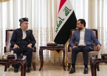 الحلبوسي يلتقي رئيس جماعة العدل الكردستانية