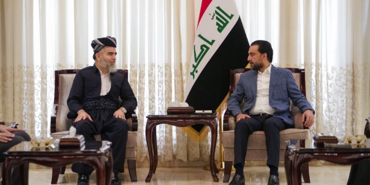 الحلبوسي يلتقي رئيس جماعة العدل الكردستانية