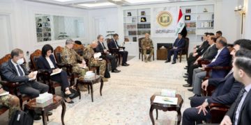 الأعرجي يستقبل رئيس أركان الجيش الإيطالي والوفد المرافق له  