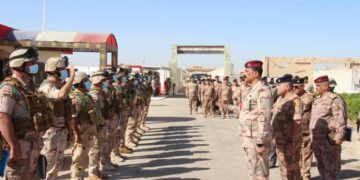 قيادة العمليات تستقبل المفتشية العسكرية العامة لغرض إجراء التفتيش ألفحصي