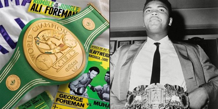 بيــــــع حزام لمحمد علي كلاي بمبلغ قياسي