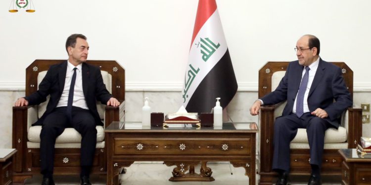 المالكي يستقبل سفير جمهورية فرنسا لدى العراق