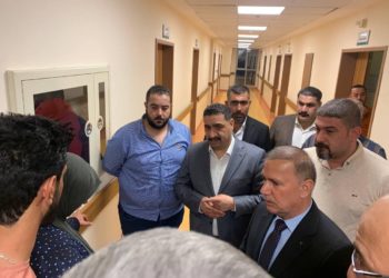 النائب خالد سلطان هاشم يزور و يتفقد جرحى القصف التركي