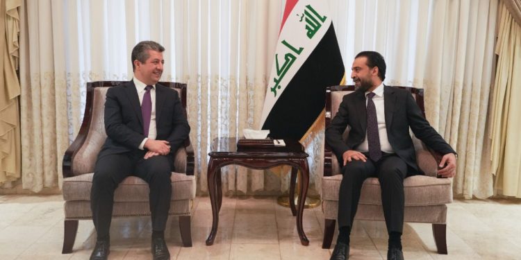 رئيس مجلس النواب يستقبل رئيس حكومة إقليم كردستان
