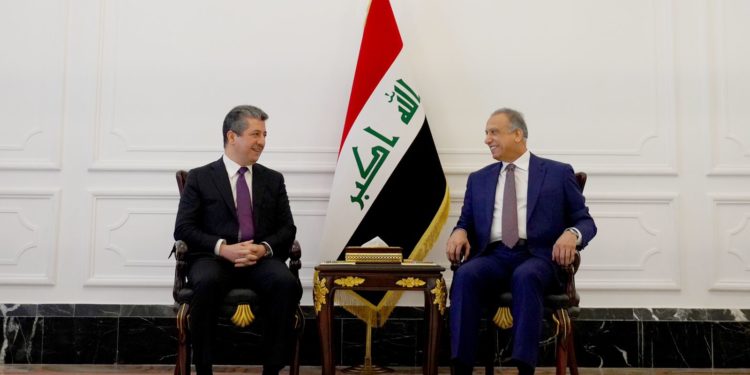 الكاظمي يستقبل مسرور برزاني