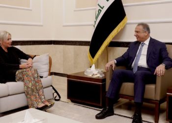 الكاظمي يستقبـــل جينين بلاسخارت