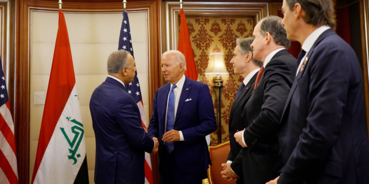 البيان المشترك للقــــاء الكاظمي و بايدن