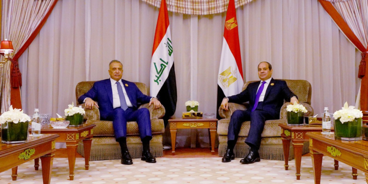 الكاظمي يبحث مع رئيس جمهورية مصر العربية جملة من الملفات