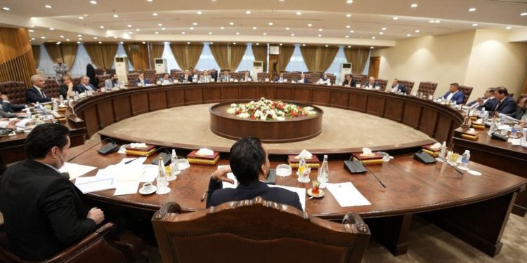 صـــــور اجتماع رؤساء الكتل النيابية برئاسة الحلبوسي