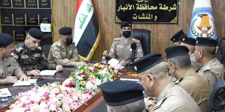 توجيه عدة توصيات وتوجيهات “مشددة” إلـــــى الضباط وقادة الشرطة في الأنبار