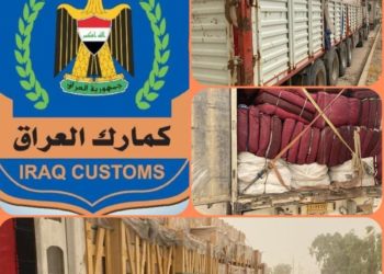 ضبط (7 شاحنات مخالفة) في جمرك المنطقة الوسطى