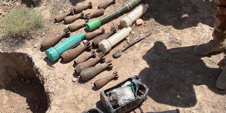 ضبط صواريخ ومواد متفجرة فــــي ديالى