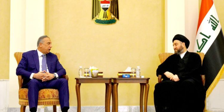 لقاء يجمع الكاظمي والحكيم