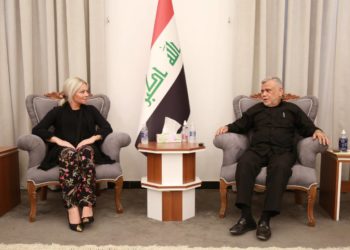 العامري وبلاسخارت يناقشان سبل معالجة الأزمة السياسية الراهنة