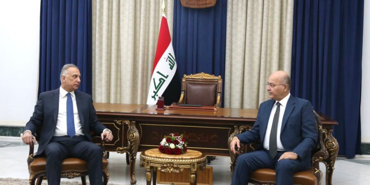 برهم صالح يستقبل الكاظمي