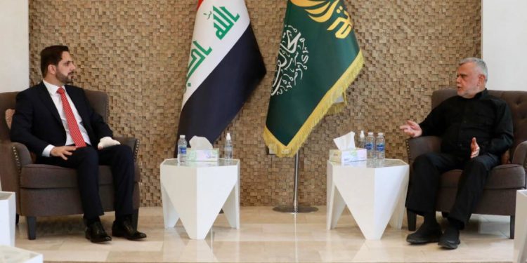 لقاء يجمع هادي العامري وشاسوار عبد الواحد في بغداد￼