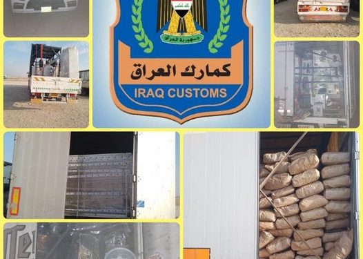 ضبط ( 11 ) شاحنات مخالفة عند مداخل مدينة نينوى من قبل تحريات المنطقة الشمالية