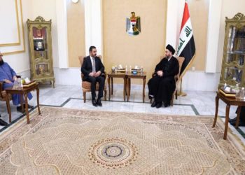 الحكيم يجتمع مع رئيس ديوان الوقف السني عثمان الجحيشي
