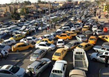 الموقف المروري في بغداد الآن