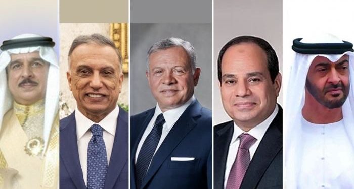 قمة بين قادة  “مصر و الأردن و العراق و البحرين و الامارات “