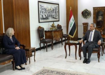 بالتزامن مع التظاهرات زيدان يستقبل السفيرة الأميركية لمناقشة الدعم الامريكي