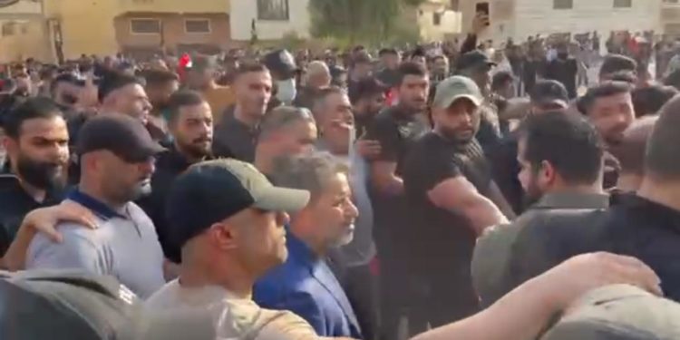 بالفيديو ..شبل الزيدي يشارك في تظاهرات الإطار التنسيقي قرب الجسر المعلق