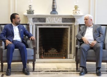 لقاء يجمع فالح الفياض ورئيس البرلمان الحلبوسي