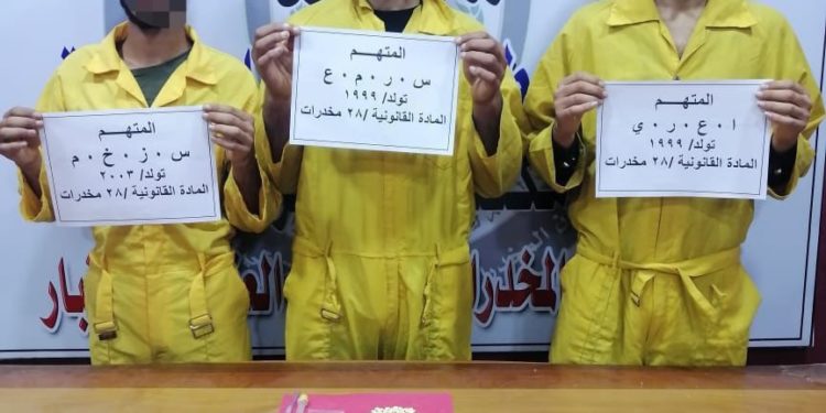 شرطة الانبار تعتقل 3 متهمين بتجارة المخدرات